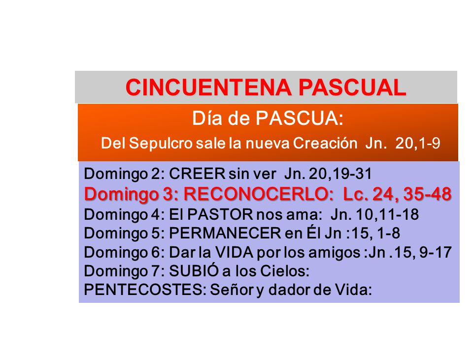 Día de PASCUA: Del Sepulcro sale la nueva Creación Jn. 20,1-9