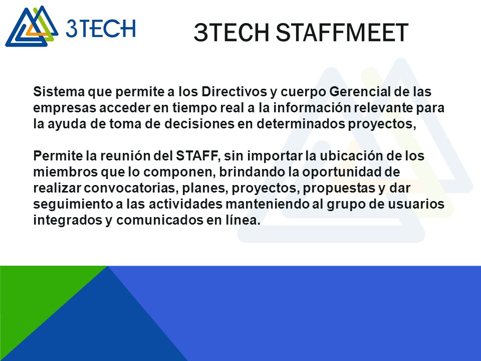 3TECH STAFFMEET