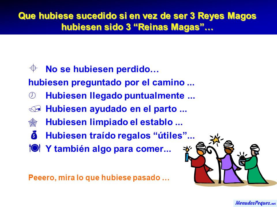 No se hubiesen perdido… hubiesen preguntado por el camino ...