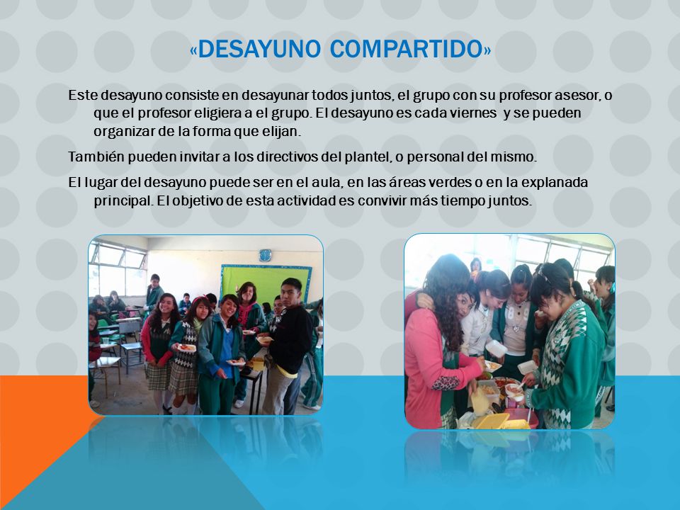 «DESAYUNO COMPARTIDO»