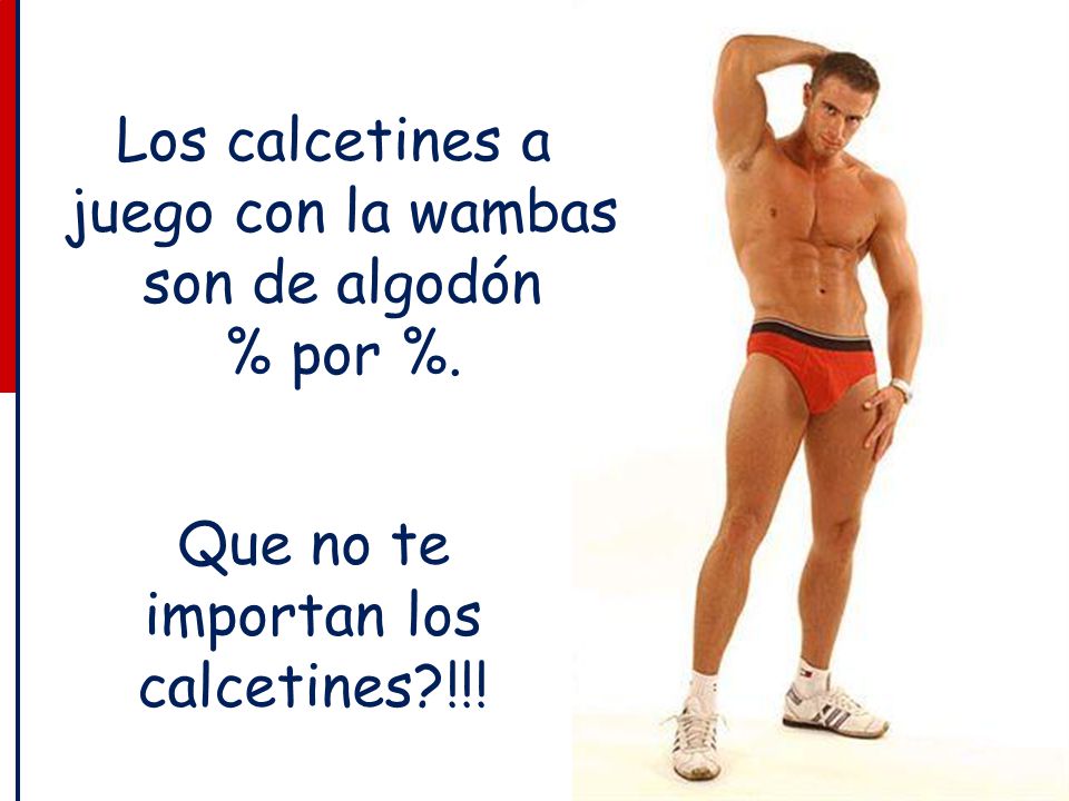 Los calcetines a juego con la wambas son de algodón % por %.