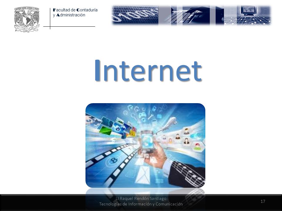 LI Raquel Rendón Santiago Tecnologías de Información y Comunicación