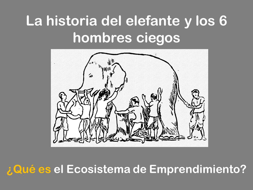 La historia del elefante y los 6 hombres ciegos