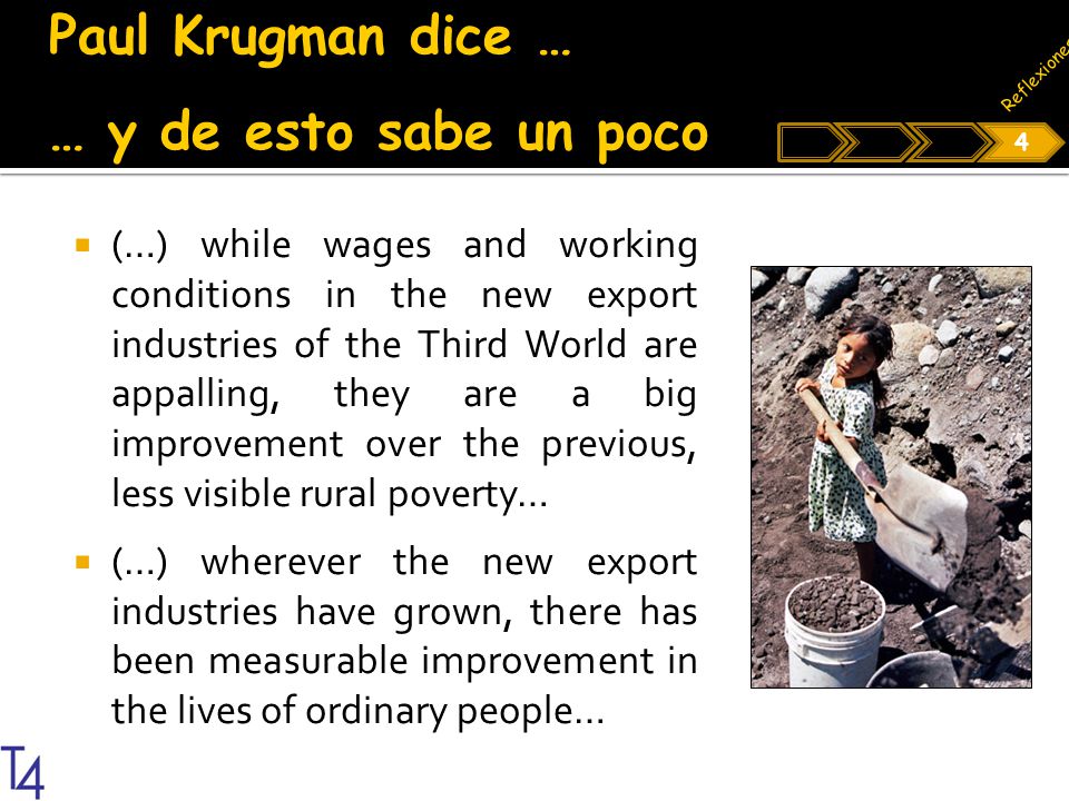 Paul Krugman dice … … y de esto sabe un poco
