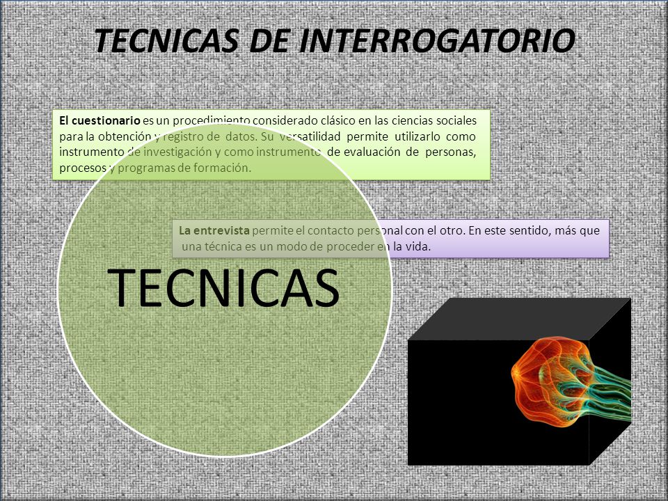 TECNICAS DE INTERROGATORIO