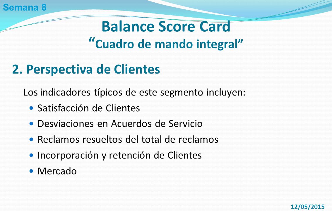 Balance Score Card Cuadro de mando integral