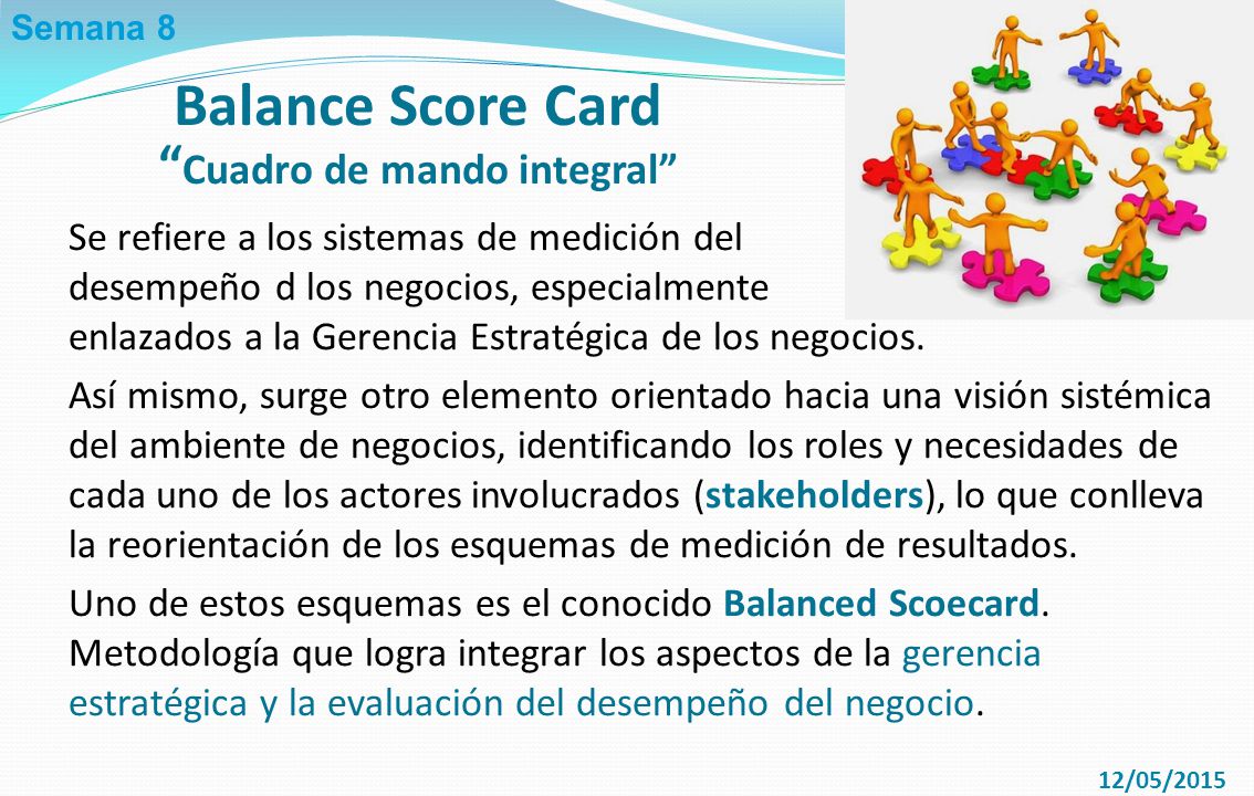 Balance Score Card Cuadro de mando integral