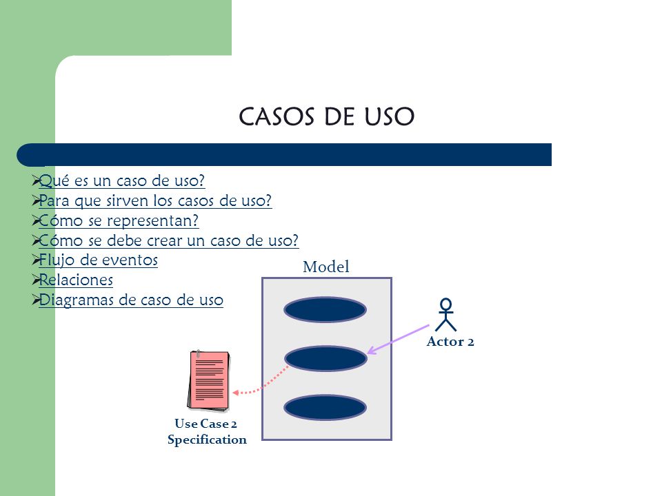 CASOS DE USO Qué es un caso de uso Para que sirven los casos de uso