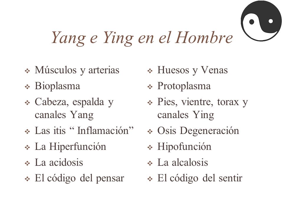 Yang e Ying en el Hombre Músculos y arterias Bioplasma