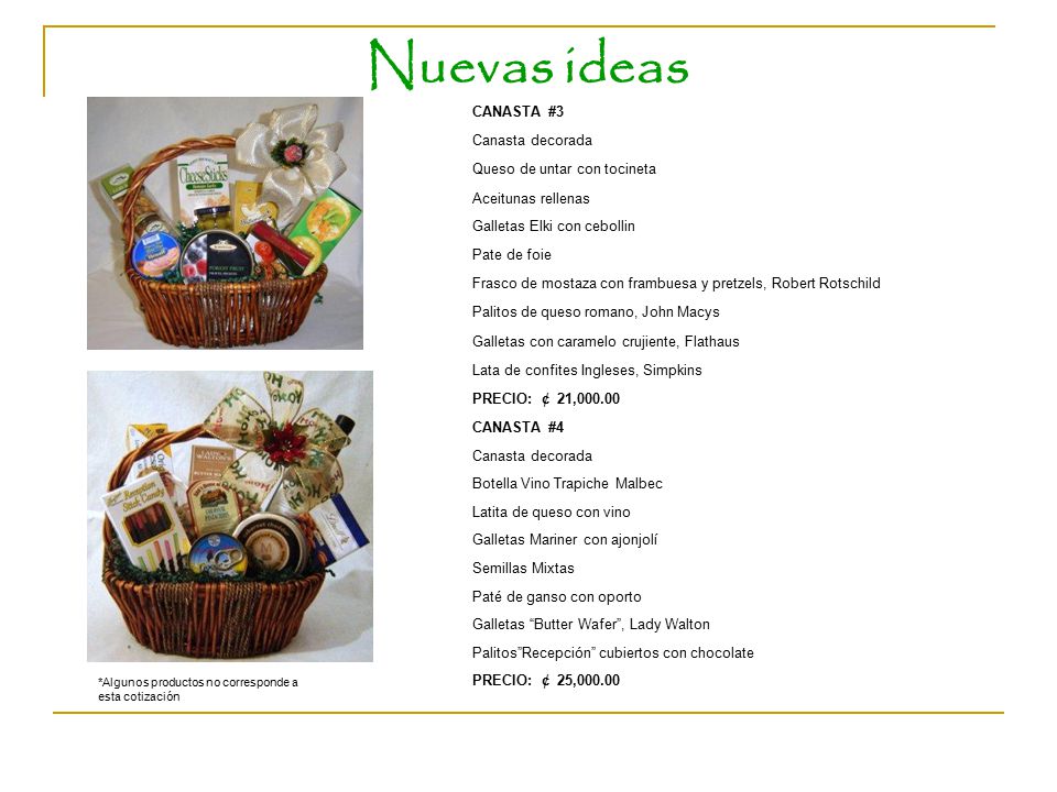 Nuevas ideas CANASTA #3 Canasta decorada Queso de untar con tocineta