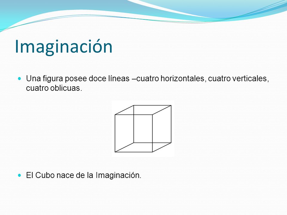 Imaginación Una figura posee doce líneas –cuatro horizontales, cuatro verticales, cuatro oblicuas.