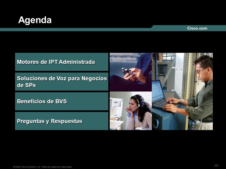 Agenda Motores de IPT Administrada Soluciones de Voz para Negocios