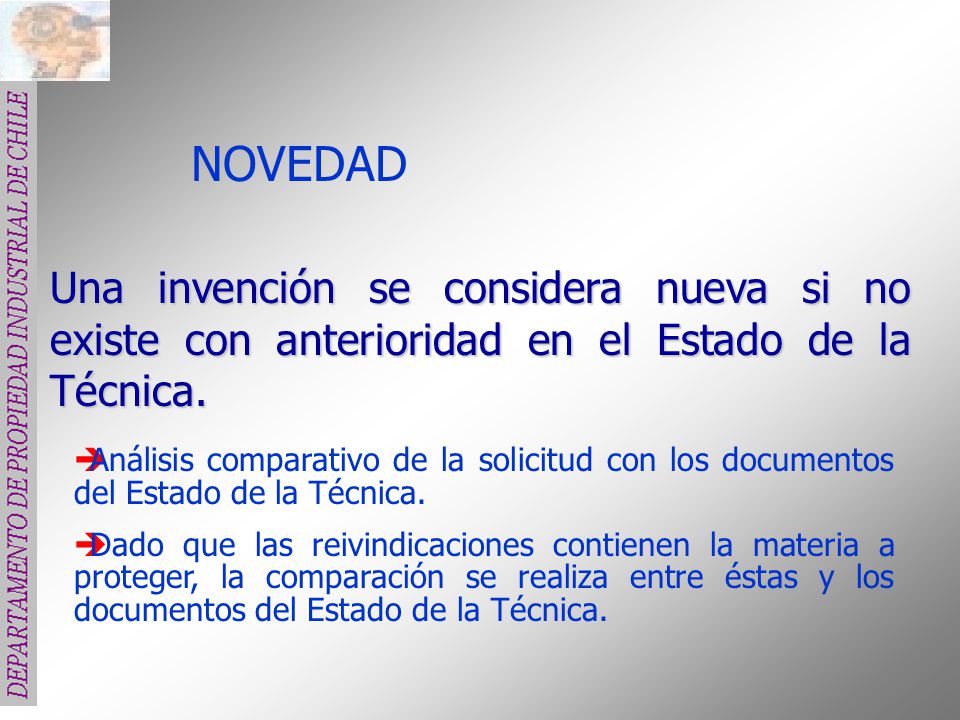 NOVEDAD Una invención se considera nueva si no existe con anterioridad en el Estado de la Técnica.