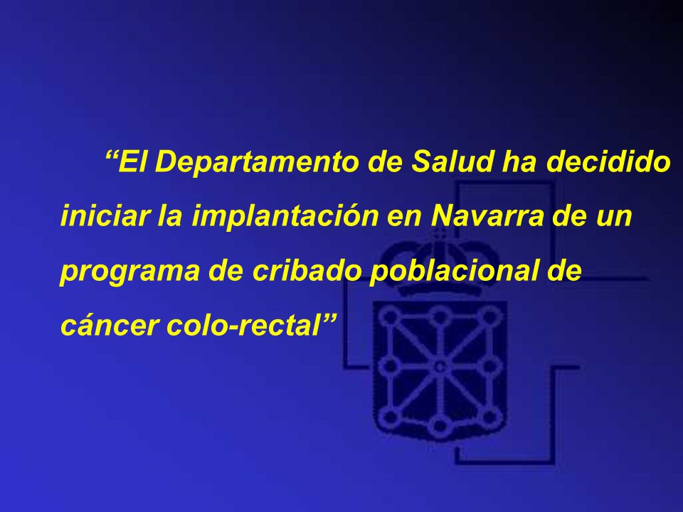 El Departamento de Salud ha decidido iniciar la implantación en Navarra de un programa de cribado poblacional de cáncer colo-rectal