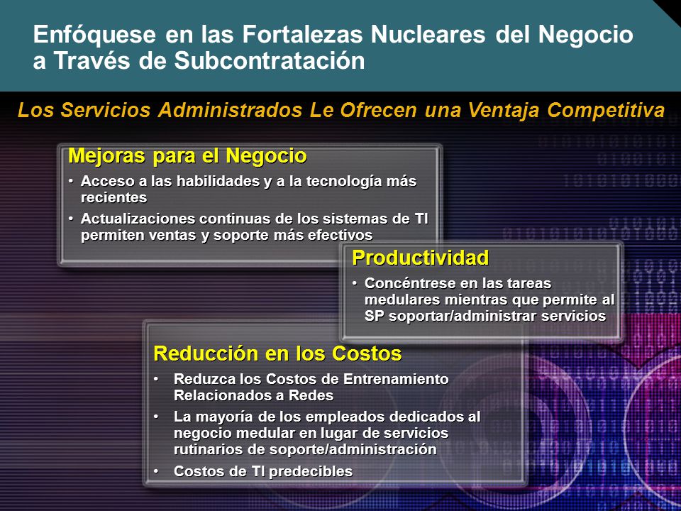 Enfóquese en las Fortalezas Nucleares del Negocio a Través de Subcontratación