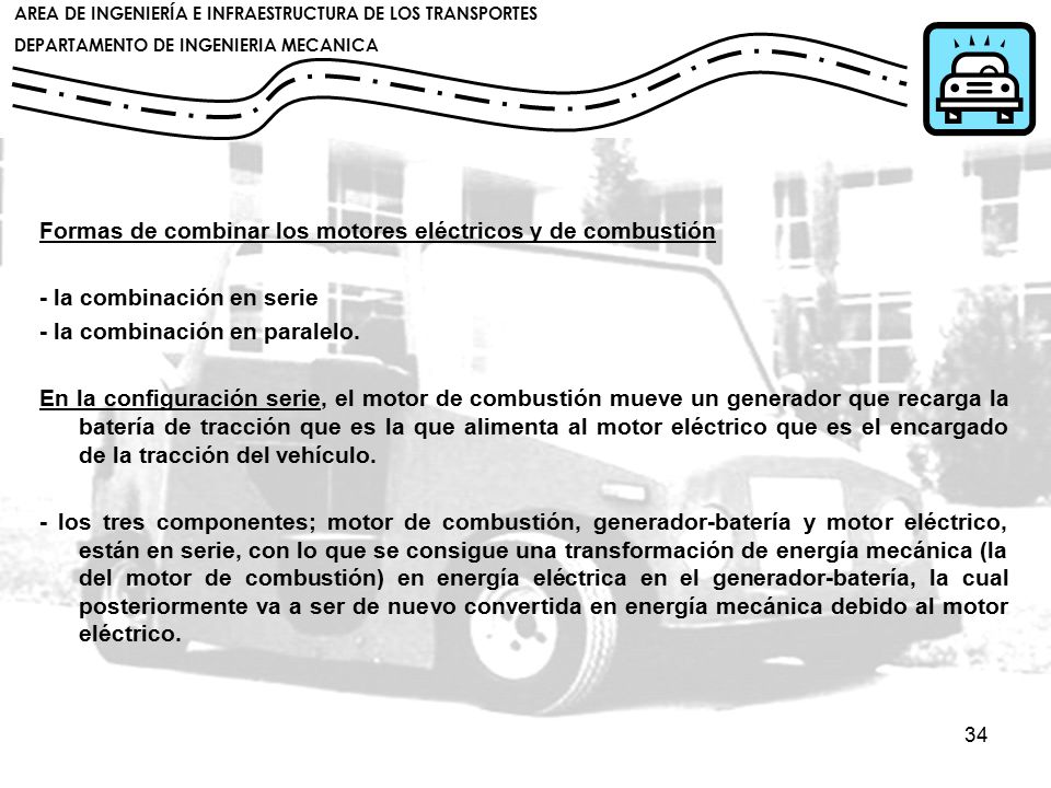 Formas de combinar los motores eléctricos y de combustión