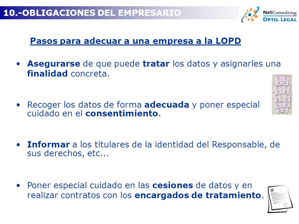 10.-OBLIGACIONES DEL EMPRESARIO