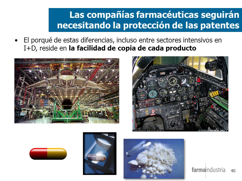 Las compañías farmacéuticas seguirán necesitando la protección de las patentes
