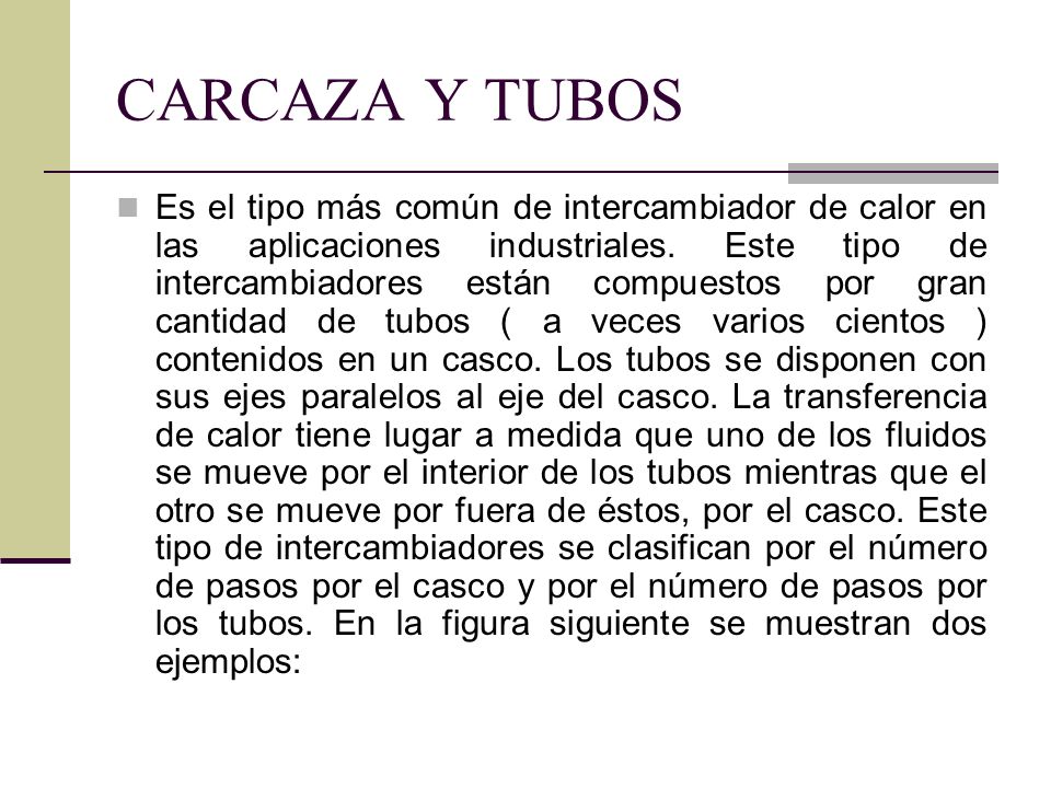 CARCAZA Y TUBOS