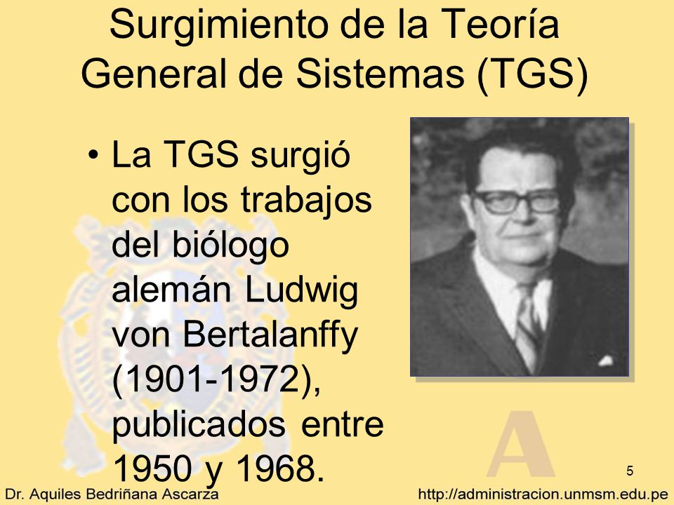 Punto de Partida: El Surgimiento de la Teoría General de Sistemas (TGS)‏