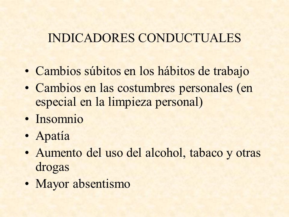 INDICADORES CONDUCTUALES