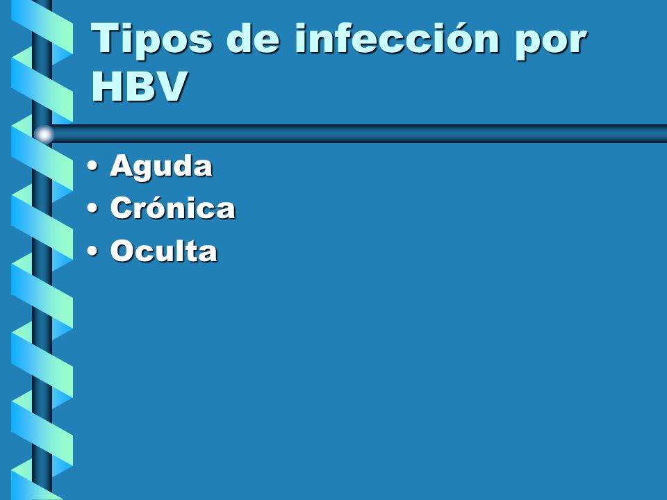 Tipos de infección por HBV