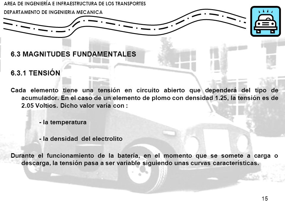 6.3 MAGNITUDES FUNDAMENTALES TENSIÓN
