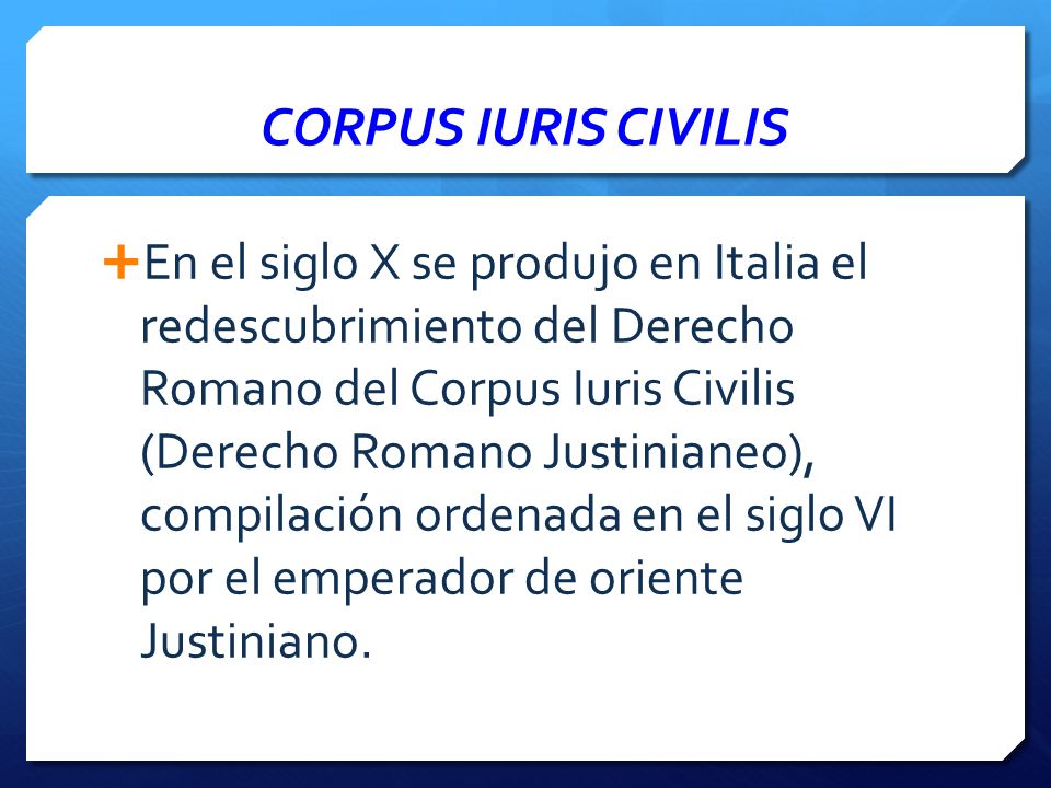 CORPUS IURIS CIVILIS