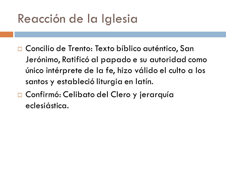 Reacción de la Iglesia