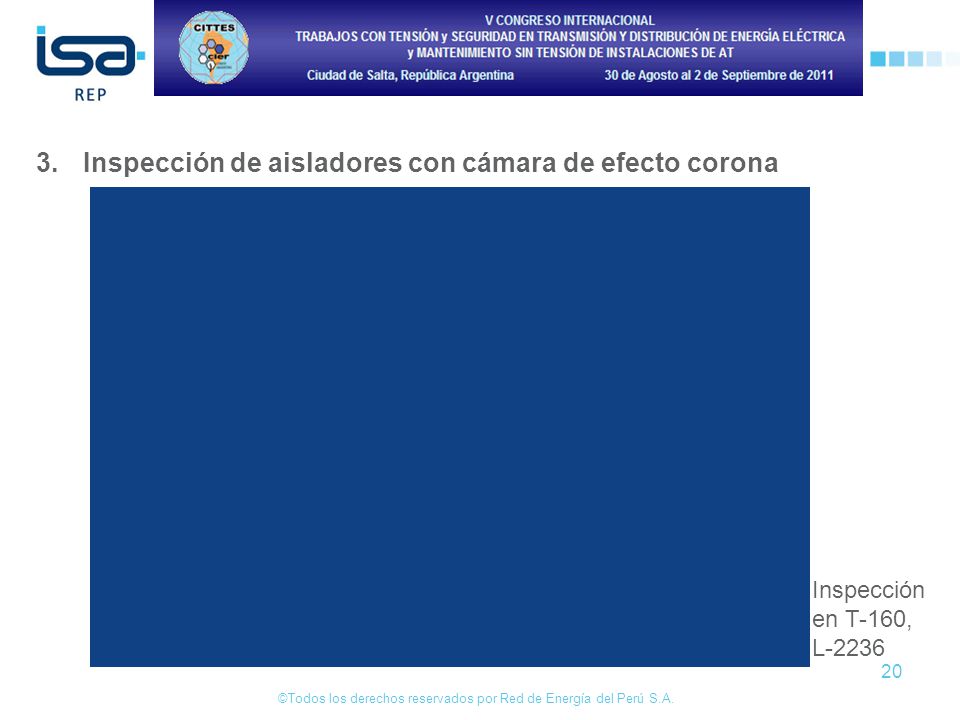 3. Inspección de aisladores con cámara de efecto corona