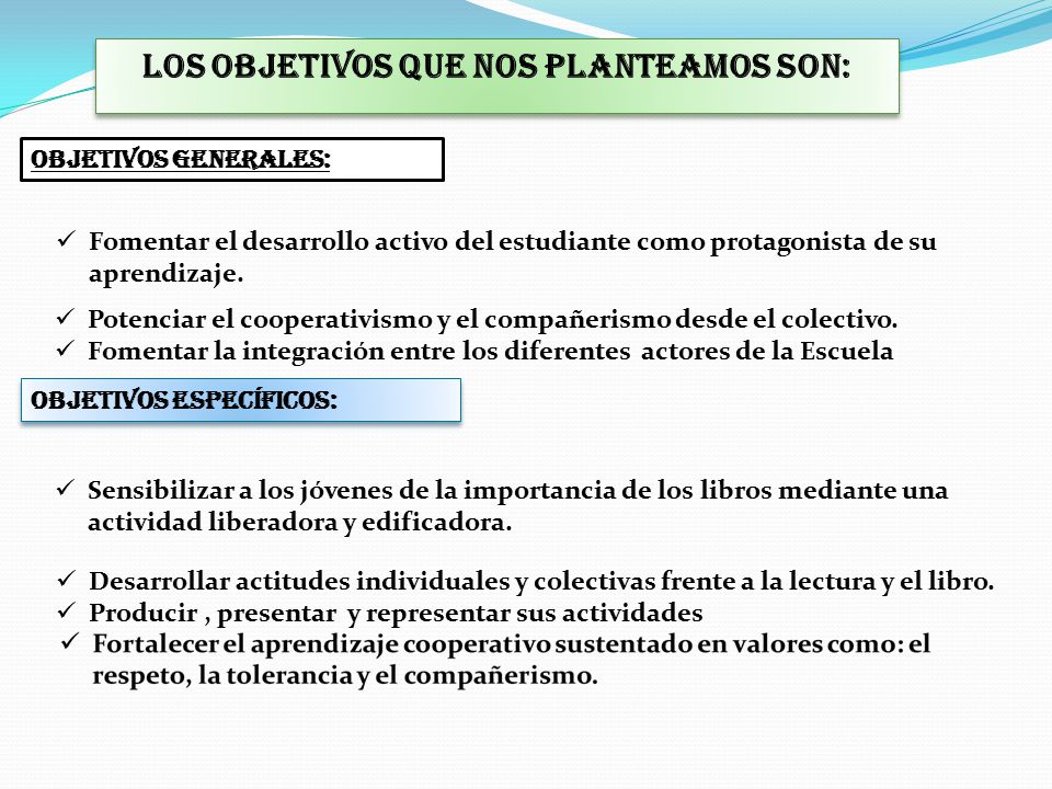 Los objetivos que nos planteamos son:
