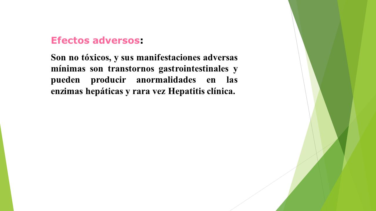 Efectos adversos: