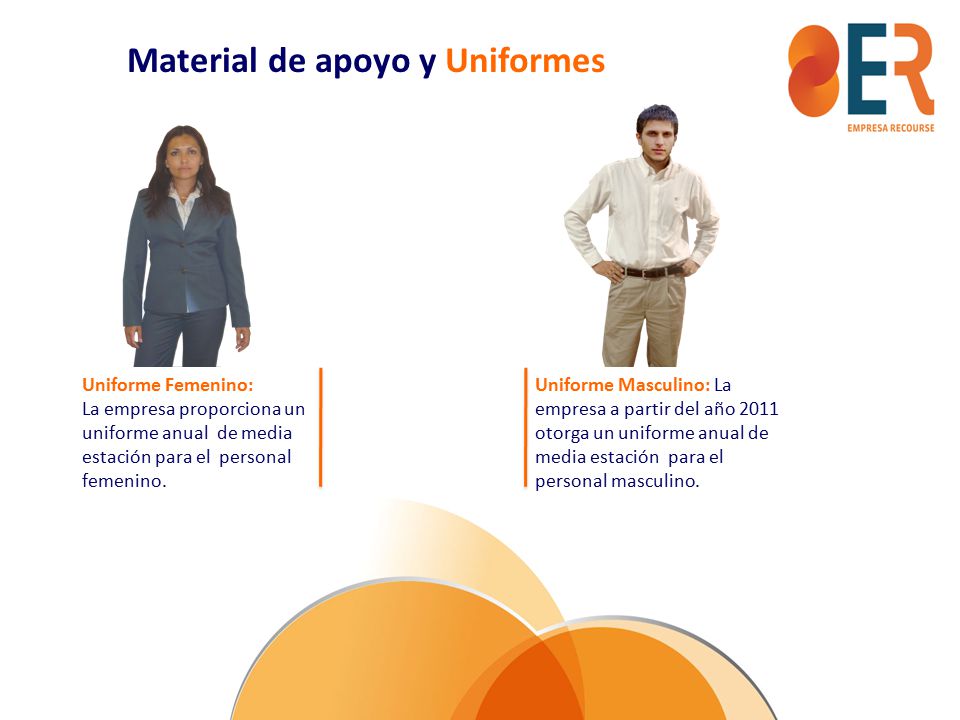 Material de apoyo y Uniformes