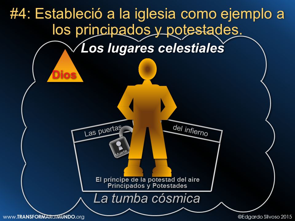 #4: Estableció a la iglesia como ejemplo a los principados y potestades.