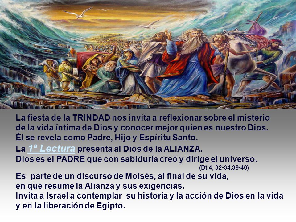La fiesta de la TRINDAD nos invita a reflexionar sobre el misterio