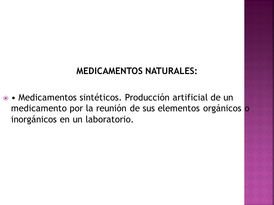 MEDICAMENTOS NATURALES: