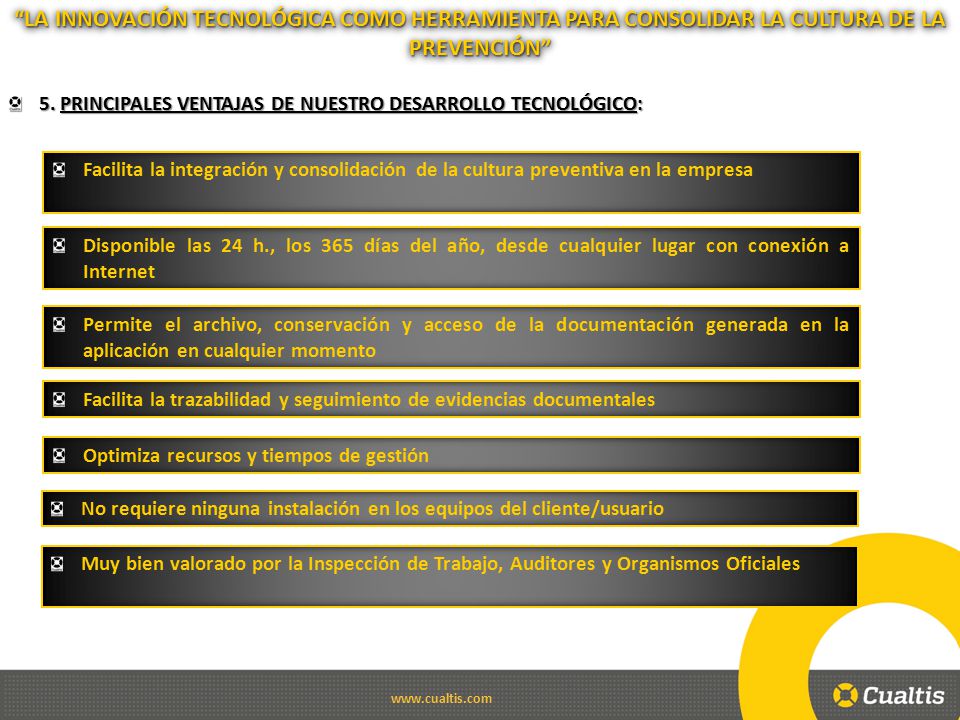 LA INNOVACIÓN TECNOLÓGICA COMO HERRAMIENTA PARA CONSOLIDAR LA CULTURA DE LA PREVENCIÓN