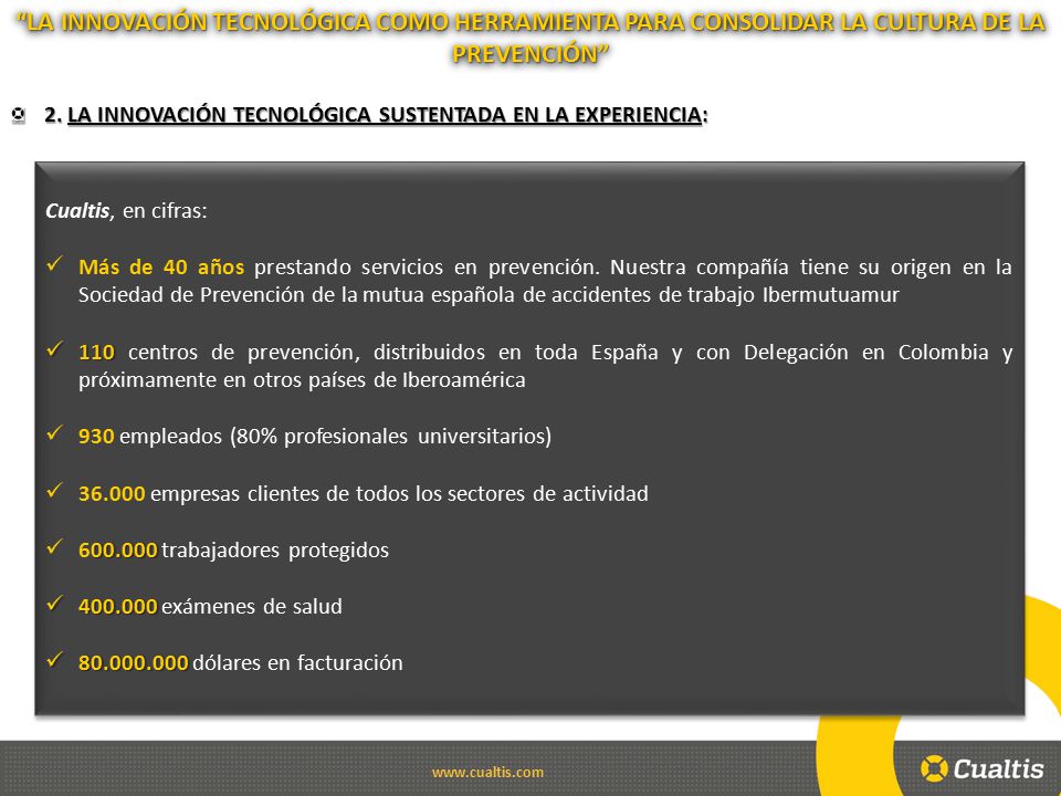 LA INNOVACIÓN TECNOLÓGICA COMO HERRAMIENTA PARA CONSOLIDAR LA CULTURA DE LA PREVENCIÓN