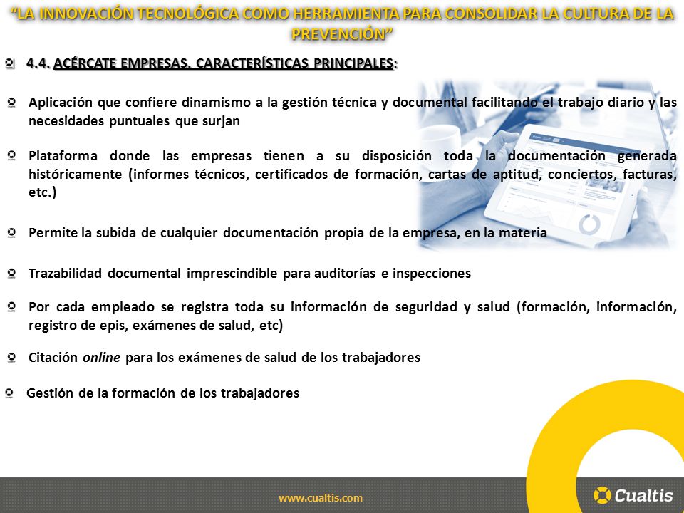 LA INNOVACIÓN TECNOLÓGICA COMO HERRAMIENTA PARA CONSOLIDAR LA CULTURA DE LA PREVENCIÓN