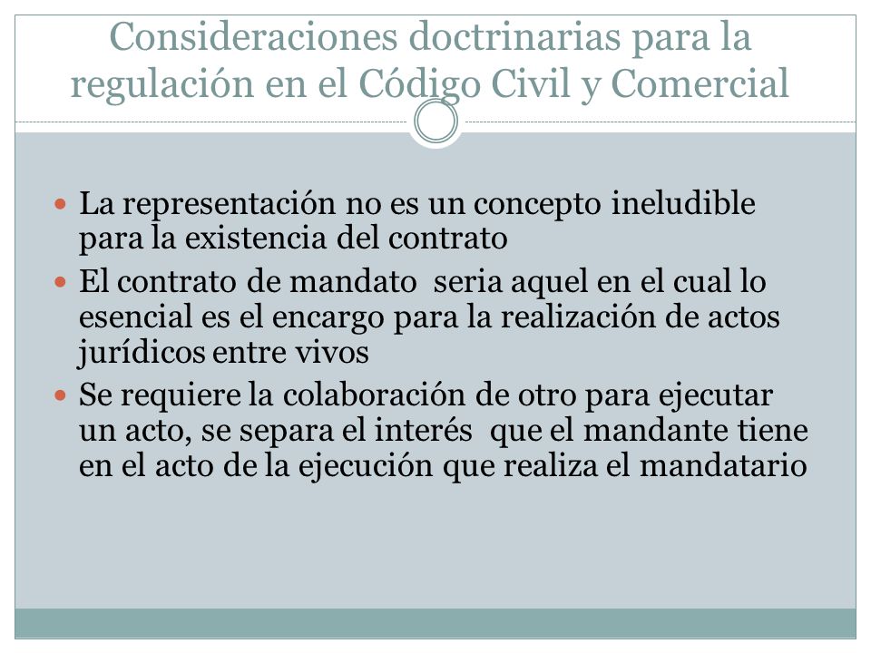 Consideraciones doctrinarias para la regulación en el Código Civil y Comercial