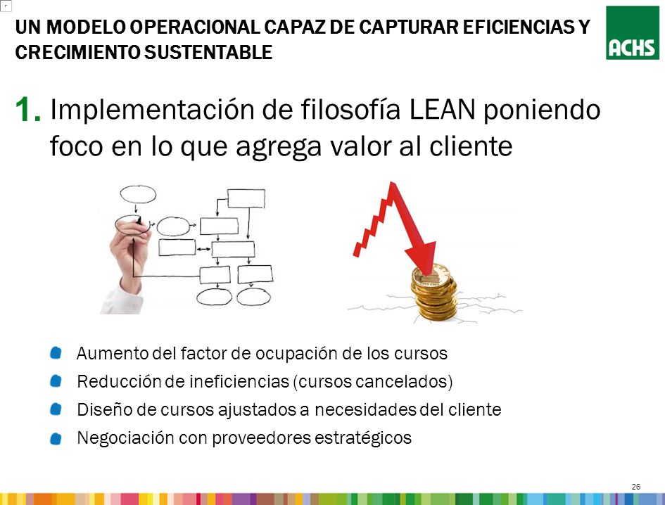 Un modelo operacional capaz de capturar eficiencias y Crecimiento sustentable