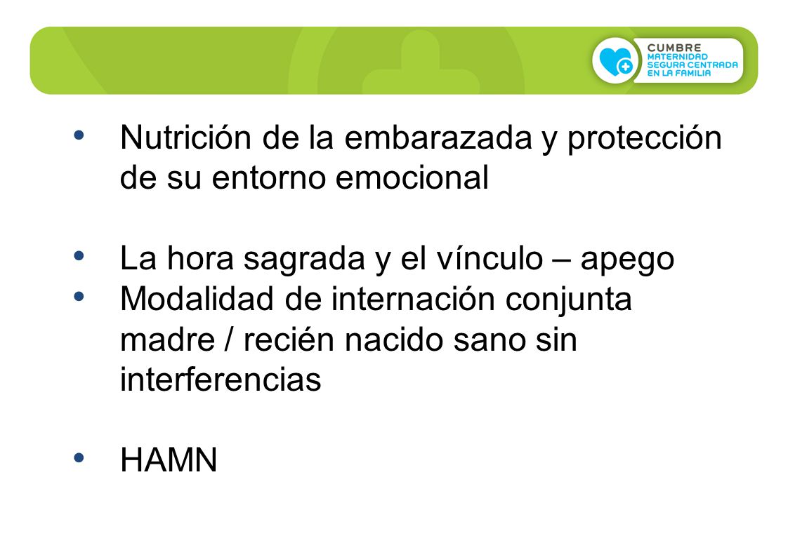 Nutrición de la embarazada y protección de su entorno emocional