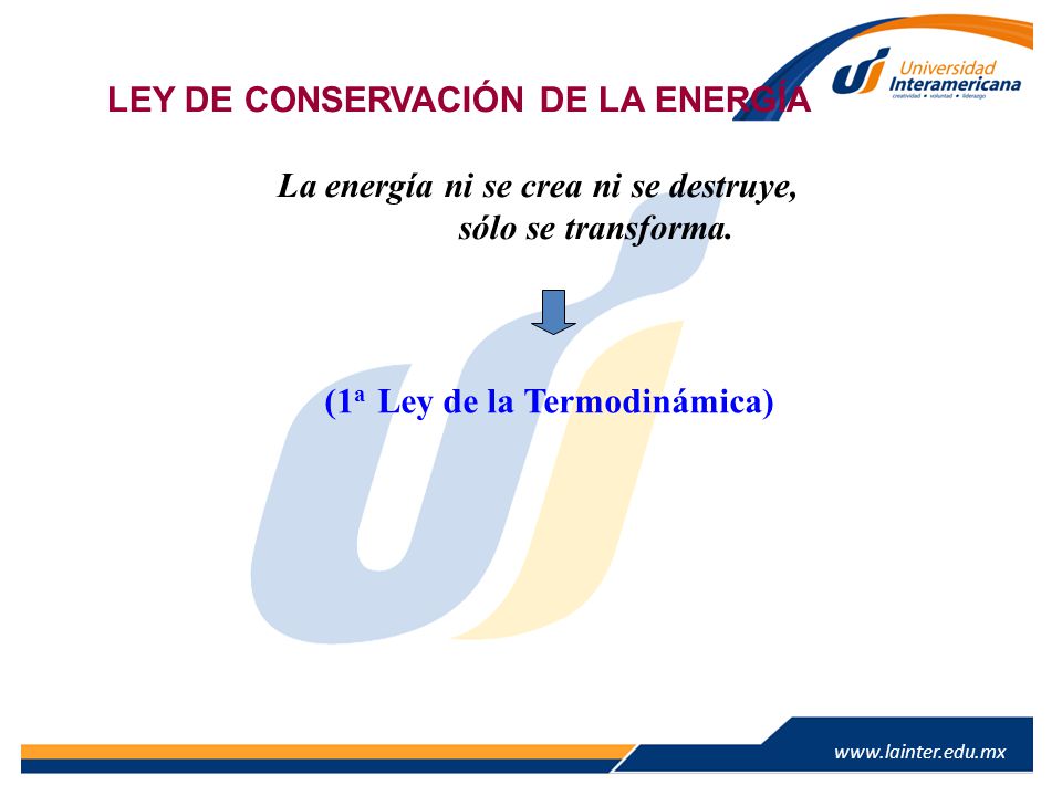 La energía ni se crea ni se destruye, sólo se transforma.
