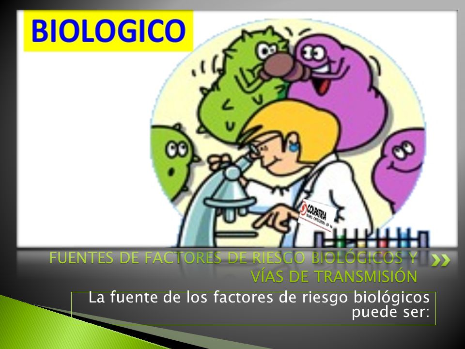 FUENTES DE FACTORES DE RIESGO BIOLÓGICOS Y VÍAS DE TRANSMISIÓN