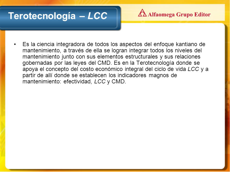 Terotecnología – LCC