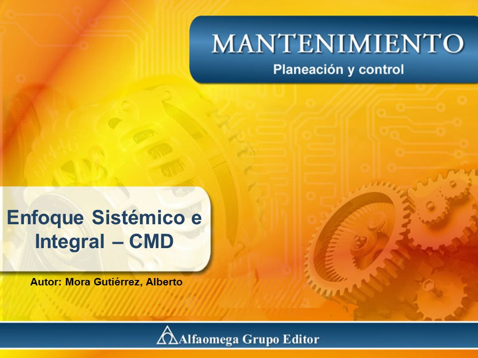Enfoque Sistémico e Integral – CMD Autor: Mora Gutiérrez, Alberto