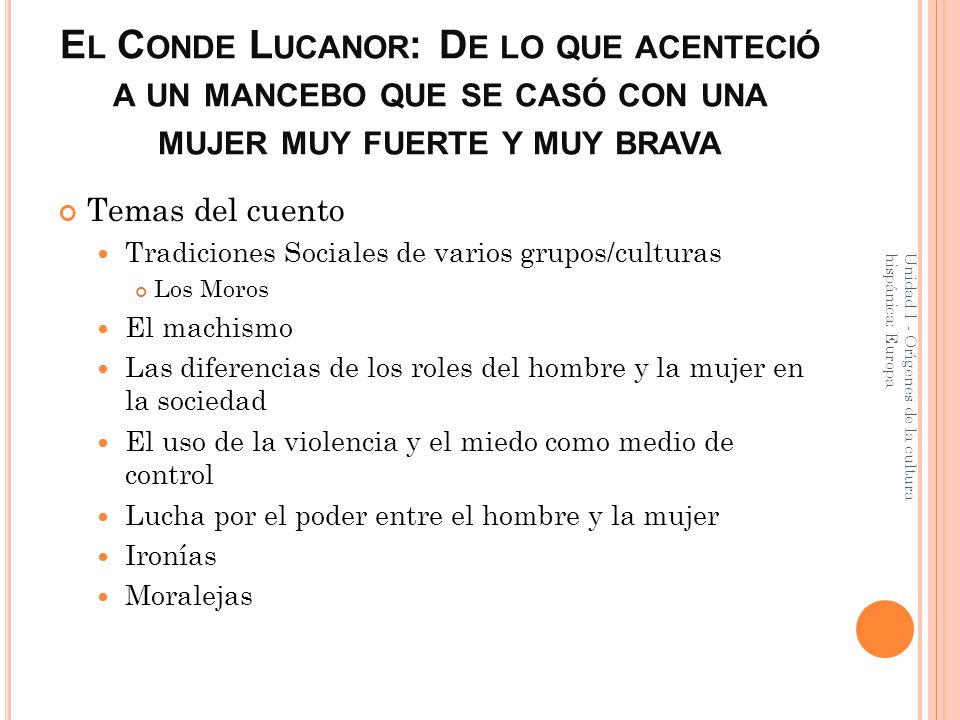 El Conde Lucanor: De lo que acenteció a un mancebo que se casó con una mujer muy fuerte y muy brava