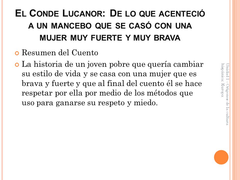 El Conde Lucanor: De lo que acenteció a un mancebo que se casó con una mujer muy fuerte y muy brava