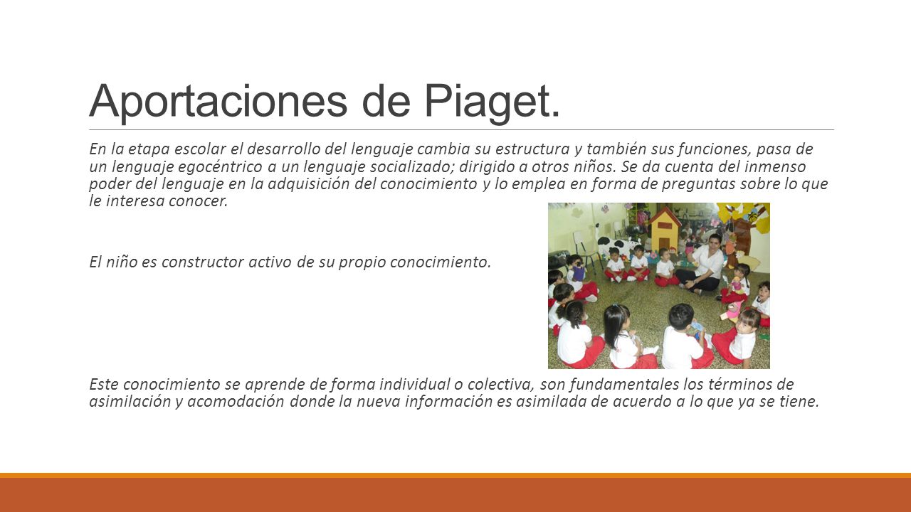 Aportaciones de Piaget.
