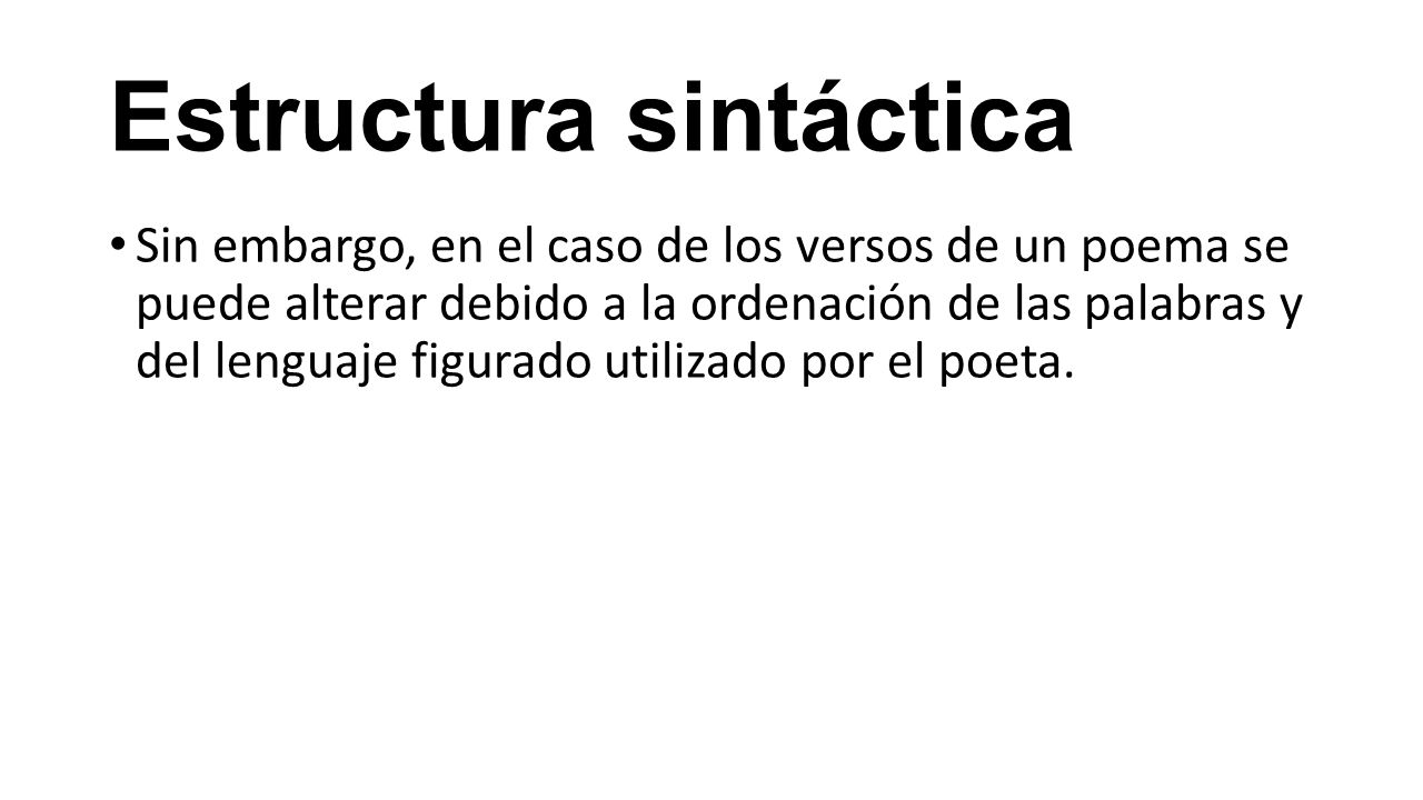 Estructura sintáctica